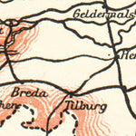Waldin Railway map of the Netherlands (Legend in Russian), 1900 digital map