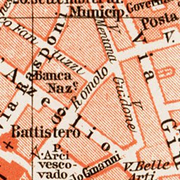 Waldin Ravenna city map, 1903 digital map