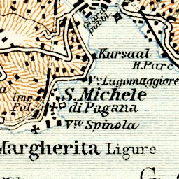Waldin Recco-Chiavari map, 1908 digital map