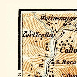 Waldin Recco-Chiavari map, 1908 digital map