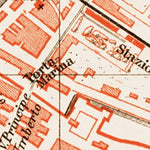 Waldin Rimini town plan, 1903 digital map