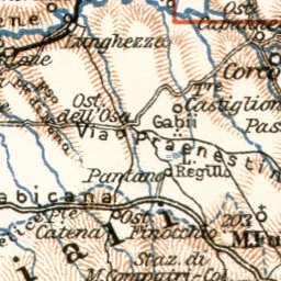 Waldin Rome (Roma) and Campagna di Roma map, 1909 digital map
