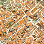 Waldin Rome (Roma) city map, 1933 digital map
