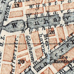 Waldin Rotterdam city map, 1904 digital map