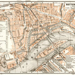 Waldin Rotterdam city map, 1909 digital map