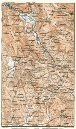 Waldin Sabine Hills with Roviano map, 1909 digital map