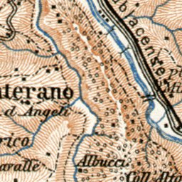 Waldin Sabine Hills with Roviano map, 1909 digital map