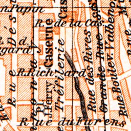 Waldin Saint-Etienne map, 1900 digital map