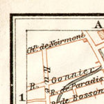 Waldin Saint-Quentin town plan, 1909 digital map