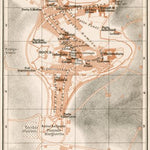 Waldin San Gimignano town plan, 1909 digital map