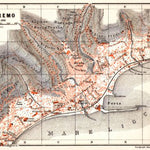 Waldin Sanremo city map, 1913 (1:17,100 scale) digital map