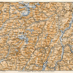 Waldin Sarca River valley, Nons- and Sulzberg Mountains map, 1906 digital map