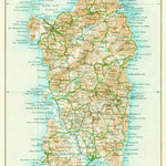 Waldin Sardinia (Sardegna) map, 1929 digital map