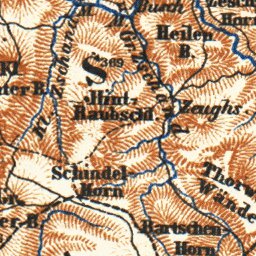 Waldin Schandau environs, Lower Saxony. Elbe River from Pirna to Tetschen (Děčín), 1897 digital map