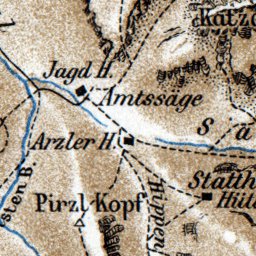 Waldin Scharnitz-Seefeld-Innsbruck district, 1911 digital map
