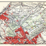 Waldin Scheveningen and The Hague environs map, 1904 digital map