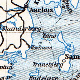 Waldin Schleswig and Denmark map, 1910 (Denmark version) digital map