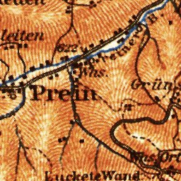 Waldin Schneeberg, Raxalpe Mountains, Semmering, 1911 digital map