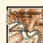 Waldin Sestri Levante and environs map, 1913 digital map