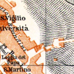Waldin Siena city map, 1898 digital map
