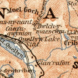 Waldin Snowdonia map, 1906 digital map