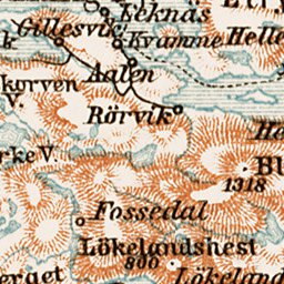 Waldin Söndfjord district map, 1931 digital map