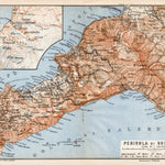 Waldin Sorrentine Peninsula map, 1912 digital map