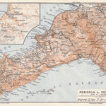 Waldin Sorrentine Peninsula map, 1929 digital map