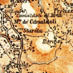 Waldin Sorrento Peninsula and Isle of Capri map, 1898 digital map