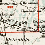 Waldin South Finland map, 1929 digital map
