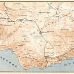Waldin Southern Crimea map (with Foros, Pharos), 1905 digital map