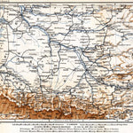 Waldin Southwest France (Gascogne, Gyuenne), 1885 digital map