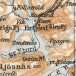 Waldin Stavangerfjord map, 1910 digital map