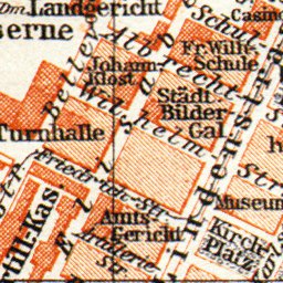 Waldin Stettin (Szczecin) city map, 1906 digital map