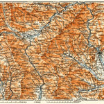Waldin Steyr (Steirische) and Carinthian (Kärntner) Alps from Murau to Gleisdorf, 1911 digital map