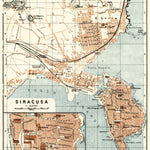 Waldin Syracuse (Siracusa) city map, 1929 digital map