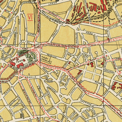 Waldin Tallinna linna plaan, 1938. Tallinn City Map of 1938 digital map