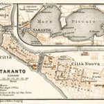 Waldin Taranto town plan, 1912 digital map