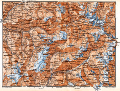 Waldin Tarentaise and Maurienne map, 1885 digital map