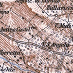 Waldin The Alban Hills (Albano Mountains, Colli Albani) map, 1898 digital map