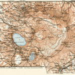 Waldin The Alban Hills (Albano Mountains, Colli Albani) map, 1909 digital map