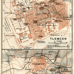Waldin Tlemcen (Tilimsān) , 1909 digital map