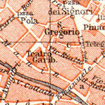 Waldin Treviso city map, 1908 digital map