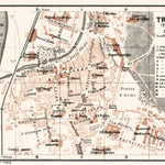 Waldin Trient (Trento) city map, 1906 digital map