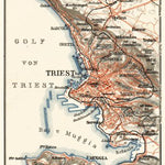Waldin Triest (Trieste) environs map, 1911 digital map