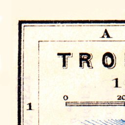 Waldin Trondheim (Trondhjem) city map, 1910 digital map