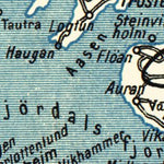 Waldin Trondheim (Trondhjem) environs map, 1913 digital map