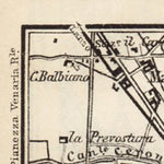 Waldin Turin (Torino) and environs map, 1898 digital map