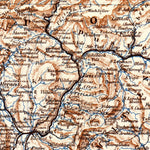 Waldin Tyrol (Tirol), Salzburg and Salzkammergut map, 1911 digital map