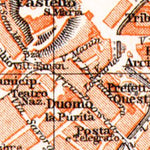 Waldin Udine city map, 1908 digital map